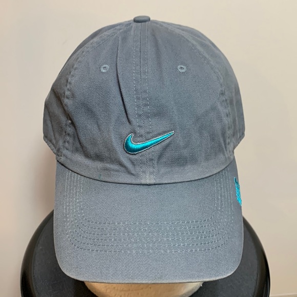Nike Other - Nike Golf Blue/Gray Adjustable Strapback Baseball Cap